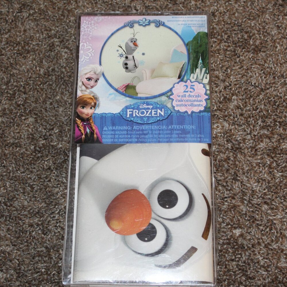 NWT Disney Frozen 25 Wall Decals peel & stick multicolor